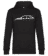 Aperçu: 'Ford Focus RS Mk I' Silhouette - Sweat à capuche premium Unisexe - Noir - Devant