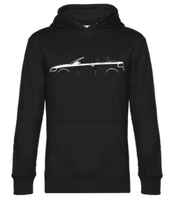 'Audi A3 Cabriolet (8P)' Silhouette - Sweat à capuche premium Unisexe - Noir - Devant