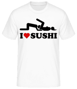 I Love Sushi - T-shirt standard Homme - Blanc - Devant
