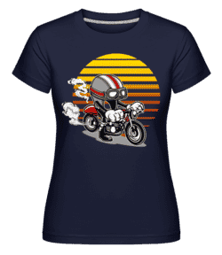 Caferacer Helmet -  T-shirt Shirtinator femme - Bleu marine - Devant
