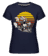 Aperçu: Caferacer Helmet -  T-shirt Shirtinator femme - Bleu marine - Devant