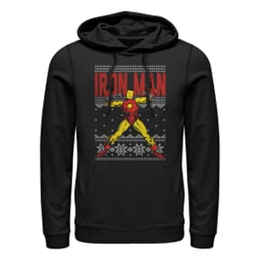 Marvel - Iron Man IronMan Ugly - Unisex Sweat à capuche - Noir - Devant
