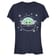 Aperçu: Star Wars - The Mandalorian - The Child Snow Child - Christmas - Femme T-shirt - Bleu marine - Devant