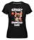 Aperçu: Crazy Frenchie Lady -  T-shirt Shirtinator femme - Noir - Devant