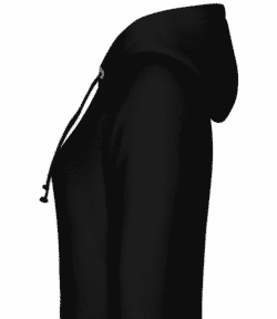 My Hair My Choice - Sweat à capuche Femme - Noir - Gauche