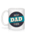 Aperçu: Best Dad Ever - Mug en céramique blanc - Blanc - Derrière