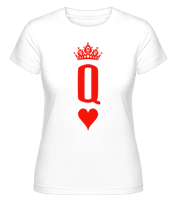 Poker Queen -  Shirtinator Women's T-Shirt - White - Front