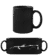 Aperçu: 'Chevrolet Corvette C7 Z06' Silhouette - Tasse Noire - Noir - Devant