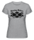 Aperçu: Burning Motors Biker -  T-shirt Shirtinator femme - Gris chiné - Devant