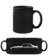 Preview: 'Ford Mustang GT (1989)' Silhouette - Black Mug - Black - Front
