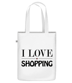 I Love Shopping - Sac en toile bio - Blanc - Devant