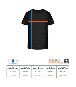 Happy Birthday From All Of Us - T-shirt bio Enfant Stanley Stella 2.0 - Tableau des tailles