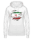 Aperçu: Drapeau mûré Iran - Sweat à capuche Femme - Blanc - Devant