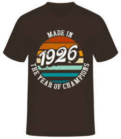 1926 The Year Of Champions - T-shirt standard Homme - Marron - Devant