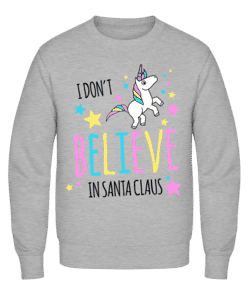 I Don't Believe In Santa Claus - Sweatshirt Homme - Gris chiné - Vorn