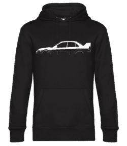 'Mitsubishi Lanc. Evo. VI TM' SIlhouette - Sweat à capuche premium Unisexe - Noir - Devant