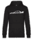 Aperçu: 'Mitsubishi Lanc. Evo. VI TM' SIlhouette - Sweat à capuche premium Unisexe - Noir - Devant