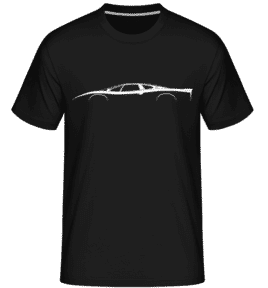 'Jaguar XJ220' Silhouette -  T-Shirt Shirtinator homme - Noir - Devant