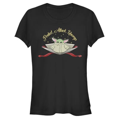 Star Wars - The Mandalorian - L'Enfant Protect Attack Unwrap - Christmas - Femme T-shirt