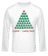 Aperçu: Merry Christmas Pixel Monster - T-shirt à manches longues standard Homme - Blanc - Devant