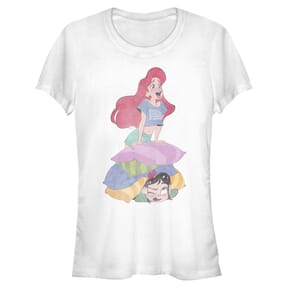 Disney - Les mondes de Ralph - Malá mořská víla Signing - Femme T-shirt - Blanc - Devant