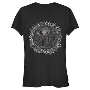 Netflix - Stranger Things - Skupina Into the UpsideDown - Femme T-shirt - Noir - Devant