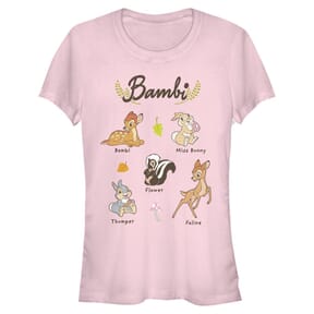 Disney Classics - Bambi - Skupina Textbook - Femme T-shirt - Rose - Devant