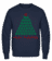 Aperçu: Merry Christmas Pixel Monster - Sweatshirt Homme - Bleu marine - Vorn