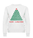 Aperçu: Merry Christmas Pixel Monster - Sweatshirt Femme - Blanc - Devant
