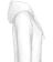 Aperçu: Drapeau mûré Iran - Sweat à capuche Femme - Blanc - Droit