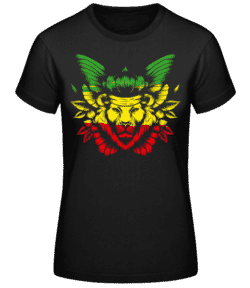 Lion De reggae - T-shirt standard Femme - Noir - Devant