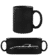 Aperçu: 'Chevrolet Corvette C4' Silhouette - Tasse Noire - Noir - Devant