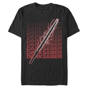 Star Wars - The Mandalorian - Skupina Darksaber Text - Homme T-shirt - Noir - Devant