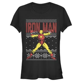 Marvel - Iron Man IronMan Ugly - Femme T-shirt - Noir - Devant