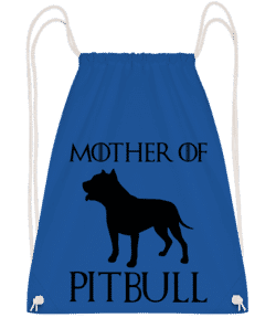 Mother Of Pitbull - Drawstring Backpack - Royal Blue - Vorn