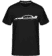 Aperçu: 'Mitsubishi Lanc. Evo. VI TM' SIlhouette -  T-Shirt Shirtinator homme - Noir - Devant