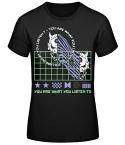 You Are What You Listen To - T-shirt standard Femme - Noir - Devant