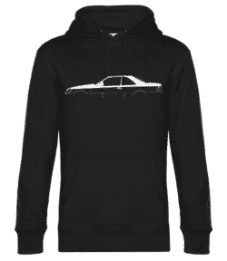 'Mercedes CL C140' Silhouette - Sweat à capuche premium Unisexe - Noir - Devant