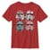 Preview: Star Wars - Stormtrooper Candy Trropers - Christmas - Kids T-Shirt - Red - Front