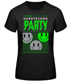Hardtechno Party - T-shirt standard Femme - Noir - Devant