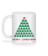 Aperçu: Merry Christmas Pixel Monster - Mug en céramique blanc - Blanc - Derrière