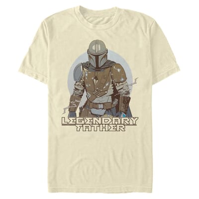 Star Wars - The Mandalorian - Mandalorien Lone Father - Father's Day - Homme T-shirt