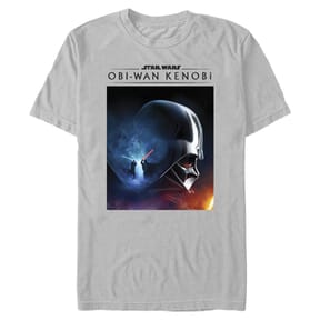 Star Wars - Obi-Wan Kenobi - Obi-Wan Kenobi & Darth Vader Galaxy Fight - Homme T-shirt - gris cendré - Devant