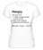 Aperçu: Hangry Definition -  T-shirt Shirtinator femme - Blanc - Devant