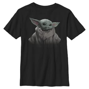 Star Wars - The Mandalorian - The Child Child Fade - Enfant T-shirt - Noir - Devant