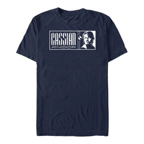 Star Wars - Andor - Cassian Andor Portrait - Homme T-shirt - Bleu marine - Devant