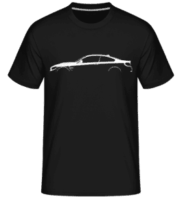 'BMW M4 Coupe F82' Silhouette -  T-Shirt Shirtinator homme - Noir - Devant