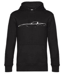 'Chevrolet Corvette C4 1991' Silhouette - Sweat à capuche premium Unisexe - Noir - Devant