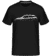 Aperçu: 'Ford Focus RS Mk I' Silhouette -  T-Shirt Shirtinator homme - Noir - Devant