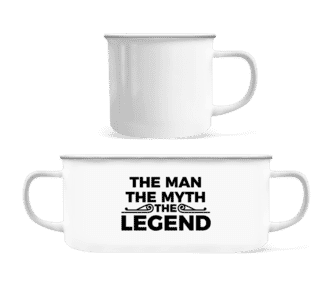 The Man The Myth The Legend - Enamel-cup - White - Front